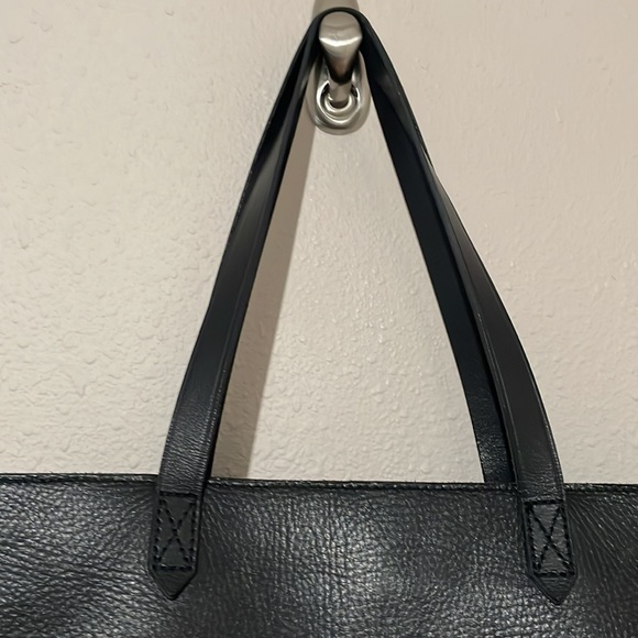 Madewell The Zip-Top Medium Transport Black Leather - Picture 4 of 11